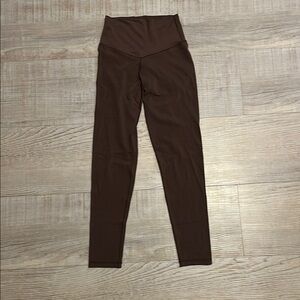 Brown High-Waisted Leggings